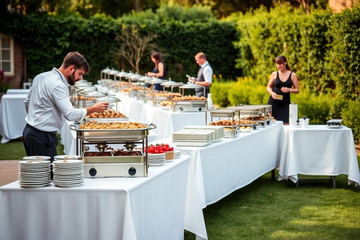Outdoor Catering Aufbau